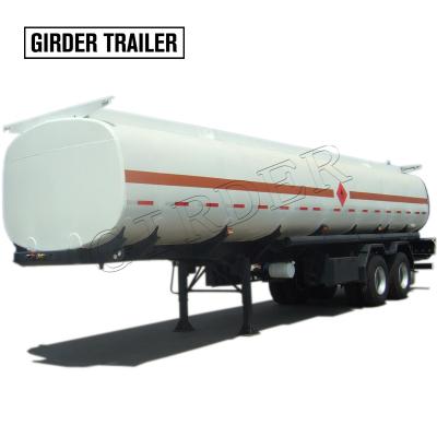 China Sino Axle Gas Storage 30 Ton Double Truck Trailer Truck Oil Tank Semi Truck Trailer With Compartments Parts for sale