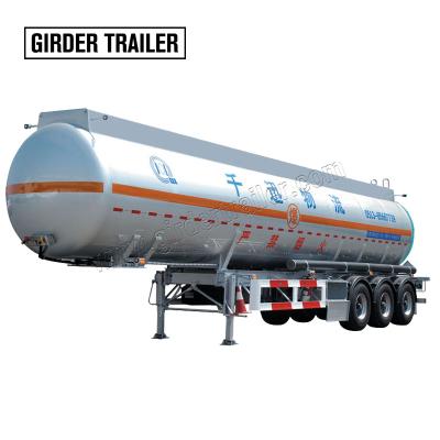 China Truck Trailer 3 Axles Septic Chemical Liquid Transport Acid Tank Semi Trailer For Truck Tractor for sale