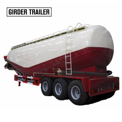 China Powder Truck Trailer 2020 Tri Axles CIMC 50M3 60tons V Type Dry Bulk Cement Truck Trailer Tanker Material Tanker Semi Trailer For Sale for sale