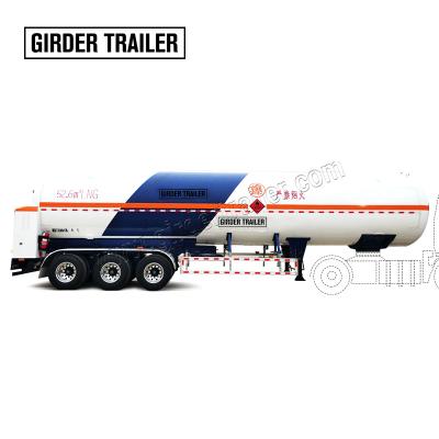 China Semi Truck Trailer 3 Axles Pressure Cylinder Liquid Oxygen CO2 LNG Liquefied Nitrogen Cryogenic Tanker Trailer For Sale for sale