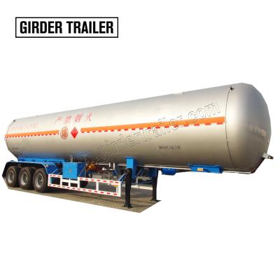 China Truck Trailer 25mt Llquified Oil Gas Tanker Truck 3 Axles Propane Transporting Lpg Tank Semi Trailer For Sale for sale