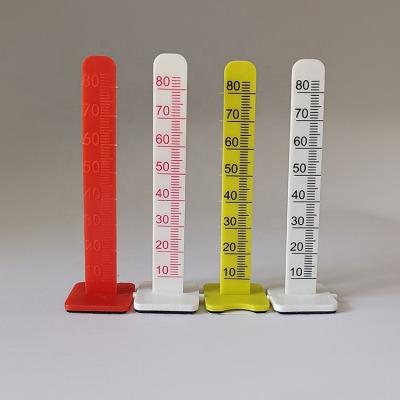 China Flexible 80mm bottom plastic Floor Leveling adhesive level peg for cement floor level setting floor ruler measurement for sale