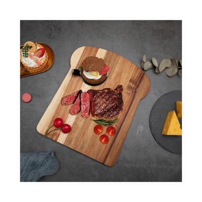 China Sustainable Factory Premium New square shape  Acacia Wood Cutting Board Wooden chopping Blocks for sale