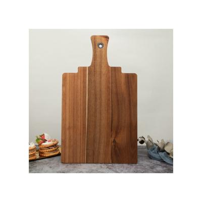 China Sustainable Acacia Wood Chopping Board Thick Wooden Cutting Board Chef Kitchen Wood Chopping Block For Cutting Food for sale