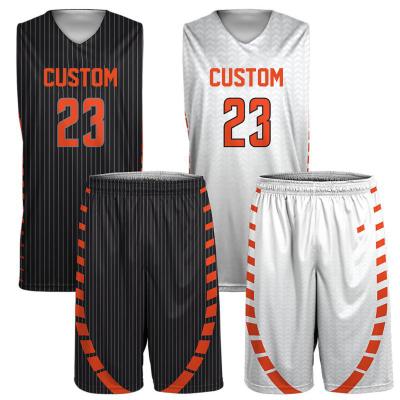 China Fahion High Quality Antibacterial Design Cheap Basketball Reversible Tank Tops With Uniform Numbers for sale