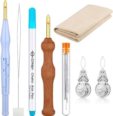 China Hot Sale China Magic Punch Needle Embroidery Sewing Pens and Tools for DIY Craft Quilting Embellishm Applique for sale