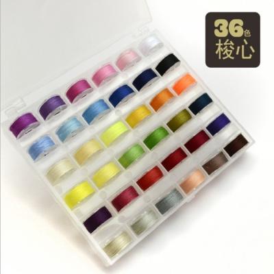 China China 36Pcs Bobbins and Sewing Threads with Bobbin Case for Multiple Sewing Machine, Pre-wound Bobbin Set for sale