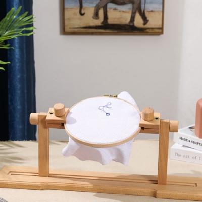 China Adjustable Embroidery Hoop Stand Embroidery Cross Stitch Hoop Set Table Sight Cross Stitch Stand Holder DIY Sewing Tool for sale