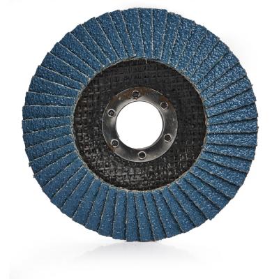 China 4.5inch Wheel Flap Wheel Stainless Steel Fin Polishing Ceramic Grinding Sanding Disc for sale