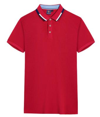 China Custom Logo Mens Golf Polo Shirts Anti-Wrinkle Cotton T-shirt Shirt With Embroidery Printed Custom Logo Men Polo Tshirts for sale