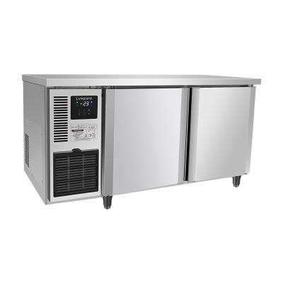 China Hotel Buffet Food NLVI Equipment Other Commercial Refrigeration Stainless Steel 2 Door Display Fridge Freezer Glass Fridge For Kitchen Freezers for sale