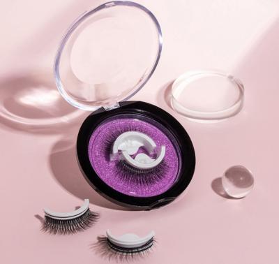 China Improved natural long pre-gummed eyelashes no glue! No magnets! No eyeliner! for sale