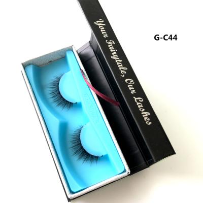 China Long Comfortable Natural Shiny Faux Mink Lashes Private Label 3D Tape for sale