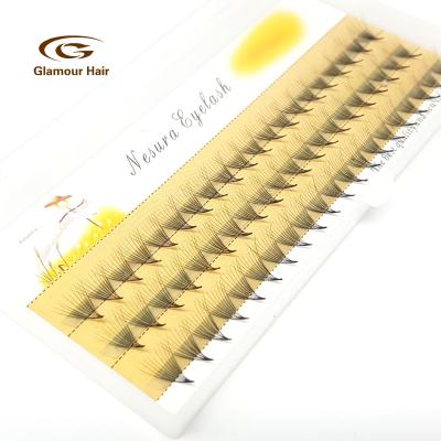 China Long Natural Private Label Pre Made Volume Fans Trays Russian Volume Eyelash Extension for sale