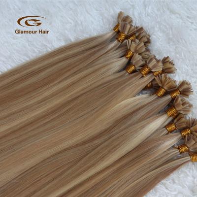 China Silky Straight Wave Chinese Factory Supplying 100% Drawn Russian Hair Doubl Extensions Bond Tip Hair for sale