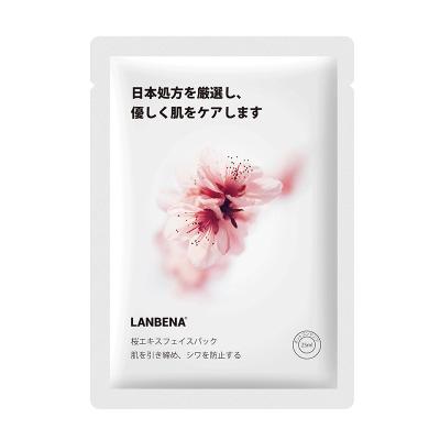 China Wholesale LANBENA Moisturizing Cream Cherry Blossom Serum Face Mask Moisturizing Face Sheet Mask for sale