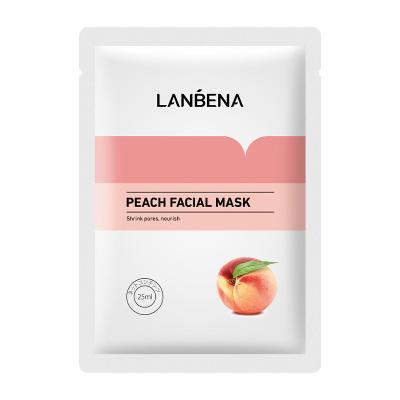 China LANBENA Moisturizer Hydrating Peach Serum Cream Pore Peel Shrink Nourishing Anti Aging Face Mask for sale