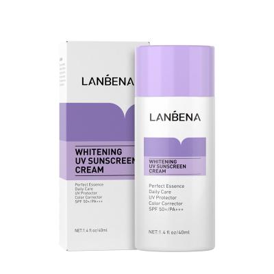 China Sunscreen LANBENA Sunscreen Whitening Sunscreen SPF 50 Face Protection Cream UV Purple One for sale