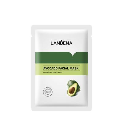 China LANBENA Moisturizer Moisturizer Good Quality Avocado Moisturizing Serum Mask Skin Care Face Sheet Facial Mask for sale