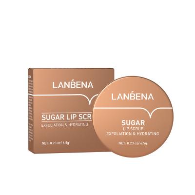 China LANBENA Sugar Moisturizing Lip Mask Glitter Moisturizer Peeling Sheet for sale