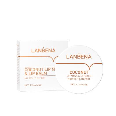 China LANBENA Moisturizer Moisturizer Moisturizing Organic Coconut Oil Lip Mask Wholesale for sale