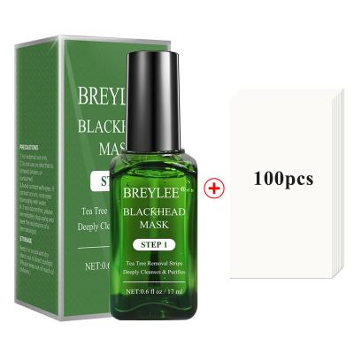 China BREYLEE Remover Tea Tree Oil Nose Black Head Black Head Blackhead Remove Skin Off Mask Pore Removal Strips for sale