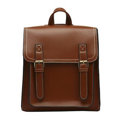 China Waterproof Durable Hot-selling Pu Leather Large Capacity School Backpack For Men for sale