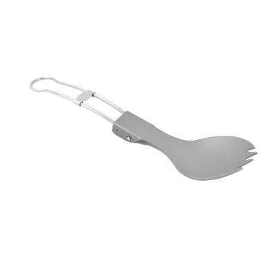 China Ti-king Ultralight Titanium Folding Spork Outdoor Camping Titanium Spoon and Fork 2 in 1 for sale