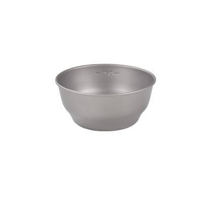 China Ultralight& 400ml Healthy Ultralight Titanium Outdoor Camping Single-Walled Bowl for sale