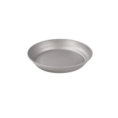 China 6.25 inch ultra-lightweight ultra-light titanium outdoor camping single-walled plate; salad dish; for sale