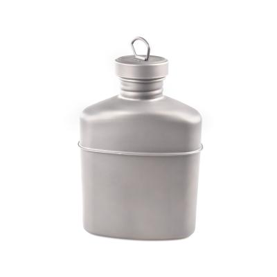 China 1000ml Canteen / outdoor ultralight titanium camping&military bottle for sale