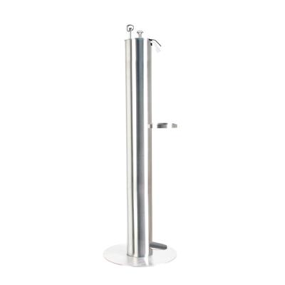 China Modern Floor Stand Stainless Foot Pedal Hand Soap Sanitizer Dispenser Holder for sale