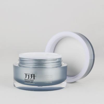 China Large capacity cosmetic luxury empty acrylic cream jar cheap plastic cosmetic packaging for sale