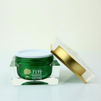 China Skin Care Creams Acrylic Cosmetic Cream Jar 30ml 50ml 100ml for sale