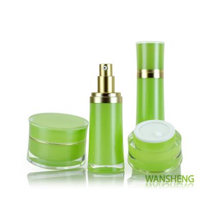 China Cheap china supplier hot sale 30g 50g cosmetic waisted acrylic cream jar WS for sale