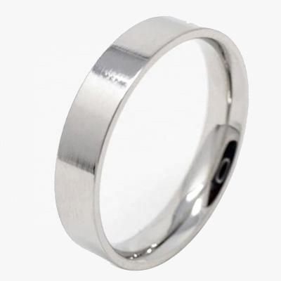 China Stainless Steel Ring Core Blanks Plain Titanium Liner 4mm Wide Made in FASHION Shenzhen Factory for sale