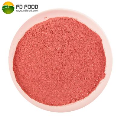 China Hot Sale LUJIA Fruit Freeze Dry Strawberry Powder Freeze Dry Organic Strawberry Powder Freeze Dried Strawberry Powder for sale