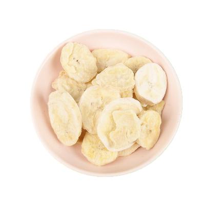 China Dice FD Dry Natural Food Powder Freeze Dried Banana Sliced ​​Fruit Chips Freeze Dried Banana for sale