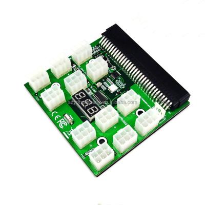 China Port Power Supply Server 12 6Pin 12V Breakout Board With LED Digital Display For PSU Power Supply Server 1200W 1000W 750W GPU for sale