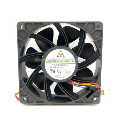 China Good Quality 120*38 Plastic Fan DC 12V 5A 7000-7500 RPM SHLF1212RHE-17 for sale