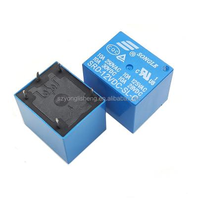 China - Relay 12V 250VAC 5PIN IC chip SRD-12V-SL-C for sale