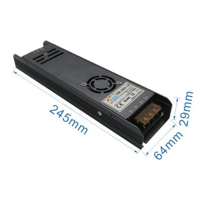 China Constant Current and Constant Voltage Indoor Use Slim Power Supply 12V 30A 360W 245*64*29mm for sale