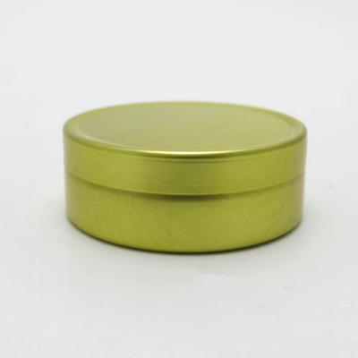 China Small And Portable Mouth Face Storage Box Straight Aluminum Cream Box Cosmetic Jar Cream Sets Metal Packaging Box for sale