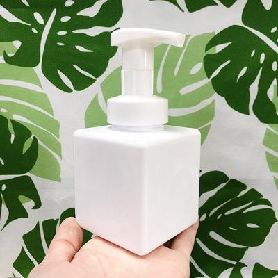 China Eco-friendly Foam Lotion Kitchen Bathroom Press Bottle Square 250ml/450ml/650ml Bottle Foam Pumping Bottle for sale