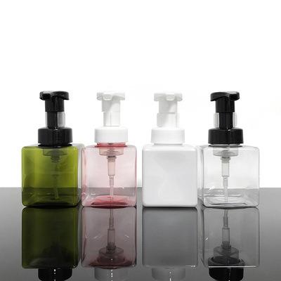 China Eco-friendly Square Pump Dispenser Bottle 4 Colors Bathroom Kitchen Foam Lotion Pump Bottle Dispenser 250ml Foam Bottle for sale