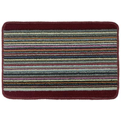 China Washable Mat Balcony Bathroom Rubber Washable Anti-slip Floor Kitchen Mat Living Room Strip Color Dirt-resistant Door Mat for sale