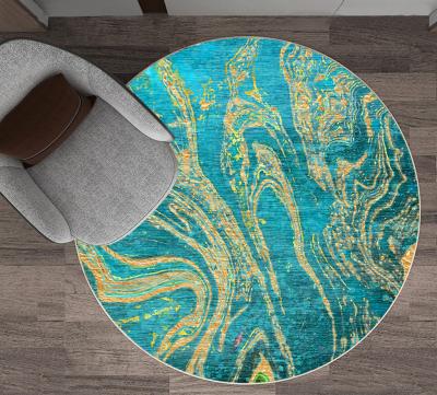 China Mat Tent Mat Living Room Washable Circular Coffee Table Mat Pet Absorbent Pad for sale