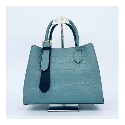 China Fashion Wholesale High Office Practicality Crocodile Pattern Elegant Satchel Women Handbags for sale