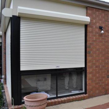 China Commercial Exterior Luxury Storm Proof Window Automatic Electric Rolling Shutter for sale