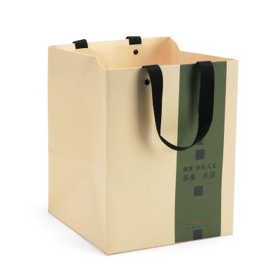 China Custom Logo Shoe Box Package Paper Recyclable Bags Cloth Ribbon Handle Gift Luxury Paper Bags for sale